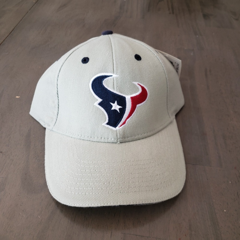NEW Houston Texans Hat Cap Adult Strap Back Gray NFL Football Adjustable Mens A3